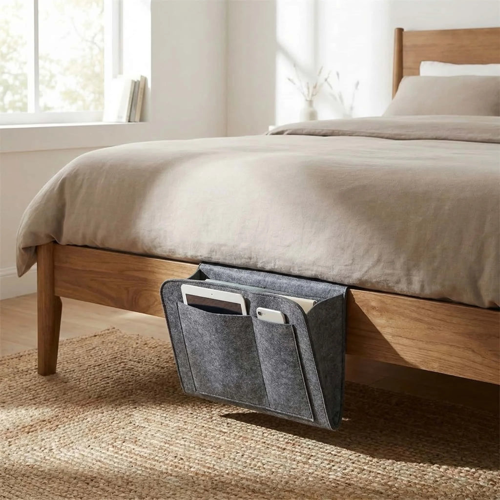 Dorm Bedside Storage Caddy with Multiple Pockets